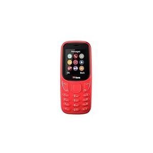 TTfone TT170 Téléphone Mobile Débloqué à Fonctions Simples avec Écran de 1,8 Pouces (Red)