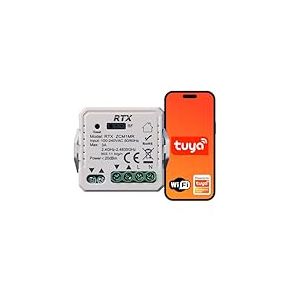 RTX ZigBee 3.0 Commande de volet roulant WiFi + RF MINI ACCESSORY Tuya Smart (application mobile, Google Assistant)