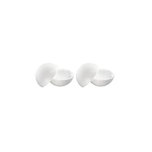 MCE-Commerce 2 pièces-Diamètre Boule en polystyrène-Divisible, Demi-Coque, Blanc, Ø 20 cm (Lot de 2)