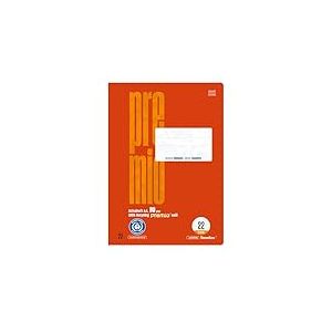 Staufen premio Cahier d'école – 4 cahiers de 16 feuilles chacun, format A4, linéature 22 (quadrillage de 5 mm), papier recyclé 90 g/m², coins arrondis pour éviter les « oreilles d'âne »