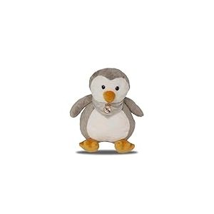 CyP Brands Real Madrid Poupée en Peluche Pingouin 25 cm Gris Produit Officiel