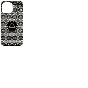 Géométrie sacrée Octaèdre Hexagone Géométrique Hexagone Coque pour iPhone 13 Pro Max
