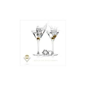 Pro-Art-Bilderpalette gla1135d décoration Murale sous Verre Motif 'Dry Martini'20 x 20 cm