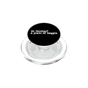 Ma thérapie Une assiette de haggis Funny Haggis Minimalist PopSockets PopGrip pour MagSafe
