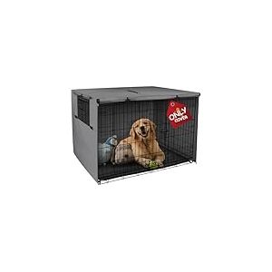 Explore Land Housse de Cage pour Chien Durable &ndash; Housse de Niche en Polyester Universelle pour Cage de Chien de 61 &agrave; 121,9 cm (91,4 cm (Lot de 1), Gris)
