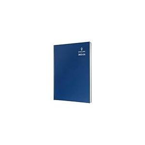 Collins Standard Desk Agenda académique 2023-2024 A5 un jour par page (rendez-vous) FSC MIX Paper School College or University Term Journal – Juillet 2023 à juillet 2024 – Bleu – 52M.60-2324
