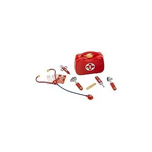 Theo Klein 4265 Mallette Docteur avec Accessoires I Stéthoscope, seringue, thermomètre et Beaucoup Plus Encore ... I Dimensions : 21,5 cm x 9 cm x 20 cm I Jouet pour Enfants à partir de 3 Ans