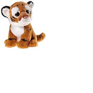 Heunec Axentia 235670 Mi Classico Tiger avec Paillettes Yeux, Brun Clair/Rayures