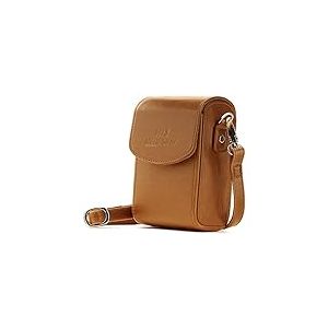 MegaGear MG1430 Etui avec Bandouli&egrave;re en Cuir pour Panasonic Lumix DC-ZS200/TZ200, Leica C-Lux Marron Clair