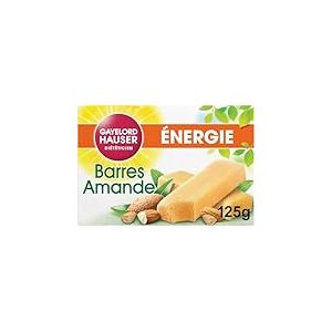 GAYELORD HAUSER - Barres Énergétiques Amande - Source Naturelle de Vitamines E, B1 et B3 - Sans Conservateurs - 5 Barres Individuelles - 125g