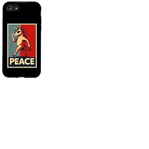 Licorne amusante donnant la paix, lunettes de soleil licorne, licorne Coque pour iPhone SE (2020) / 7 / 8