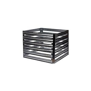 dobar&reg; 58602e Composteur Muck | Kit de composteur m&eacute;tallique | Bo&icirc;te &agrave; Compost carr&eacute;e en m&eacute;tal galvanis&eacute; | Composteur de Jardin 550 l | Kit de Construction | 93 x 93 x 70 cm | Argent