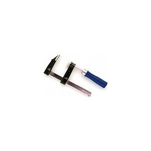 Toolland Serre-joint, serre joints, serre joint à vis pour menuisier, pince en F bricolage, ouverture max. 100 mm, 100 x 50 mm, 275 g, poignée ergonomique, acier/bois