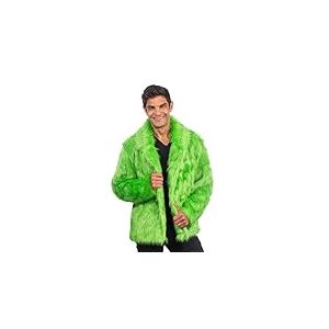 Chaks - Manteau de fourrure pour adultes, veste courte en fausse fourrure, pour carnaval, festival, fête Fashion