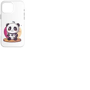 Panda Astronaute avec caf&eacute; Astronaute de l'espace Panda Coque pour iPhone 16 Pro Max