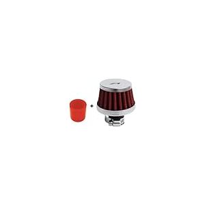 Simoni Racing Kit Pop-off ARTX avec Mini Filtre à Air Conique Chromé pour Abarth et Alfa Romeo - Rouge