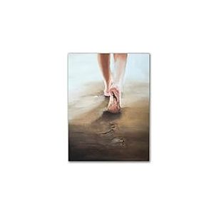 James Coates - Poster mural pieds nus sur la plage 40,6 x 30,5 cm (A3)