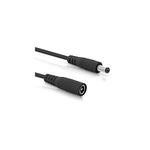 InLine C&acirc;ble d'extension CC, Bloc d'alimentation Universel pour Bandes LED, cam&eacute;ras de Surveillance, imprimantes, routeurs, commutateurs, etc. Fiche CC m&acirc;le/Femelle 5,5 x 2,1 mm, Noir, 2 m