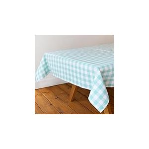 Talking Tables Nappe en Tissu &agrave; Carreaux Vert Menthe 180x140cm en Coton recycl&eacute; r&eacute;utilisable et Lavable id&eacute;ale pour Repas en ext&eacute;rieur buffets Mariages f&ecirc;tes et Pique-niques