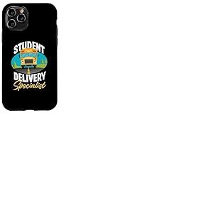 Design amusant conducteur de bus scolaire jaune Coque pour iPhone 11 Pro
