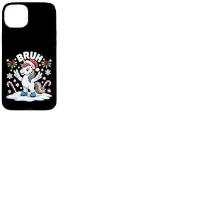 Dr&ocirc;le de No&euml;l Licorne Bruh Meme Coque pour iPhone 15 Plus