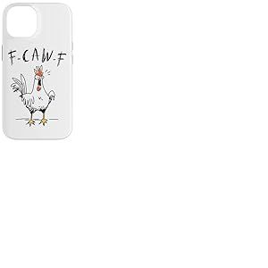 F-caw-f Poulet Rigolo Costume De Carnaval Poulet Coque pour iPhone 14