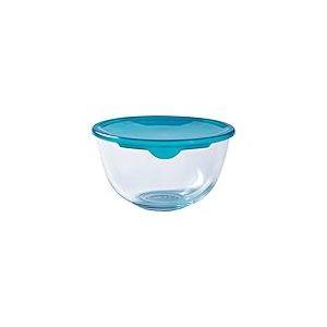 Pyrex Classic – Bol pour mélanges avec Couvercle, en Verre, 16 cm, 1 l