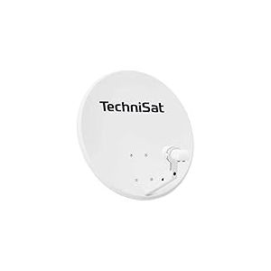 TechniSat TECHNITENNE 60 - Antenne parabolique pour 2 participants (Installation Satellite numérique de 60 cm, kit Complet Comprenant avec Support de mât et LNB Twin Universel) Gris Clair