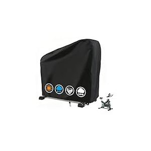 Rilime Housse de v&eacute;lo d'exercice, 210D &eacute;tanche pour v&eacute;lo stationnaire, housse de protection anti-poussi&egrave;re pour v&eacute;lo d'ext&eacute;rieur adapt&eacute;e aux v&eacute;los verticaux