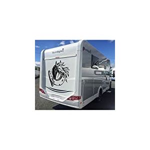 Tatoutex Stickers Cheval et Fer à Cheval - Vert Lime, L 60cm x H 67cm