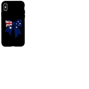 Ruban Coquette Drapeau Australien Australien Fille Coque pour iPhone X/XS