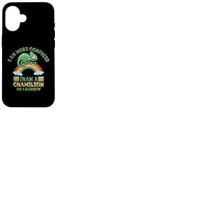 Je suis Plus confus qu'un caméléon sur Un caméléon Arc-en-Ciel Coque pour iPhone 16