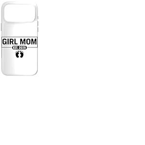 Girl Mom Est 2026 Futute Mommy 2026 Maman Future Fille Coque pour iPhone 17 Pro Max
