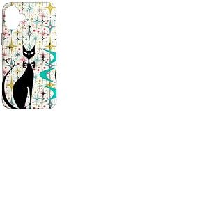Style rétro Atomic Era Mid Century Kitty Star Fond Coque pour iPhone 16 Plus