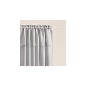 ROOM99 Rideau avec Passe Tringle Mia 140 x 250 cm Largeur x Hauteur, Décoration de Fenêtre, Curtains et Draperies intérieurs pour Salon, Chambre Moderne Volant Gris Clair, 1 pièce