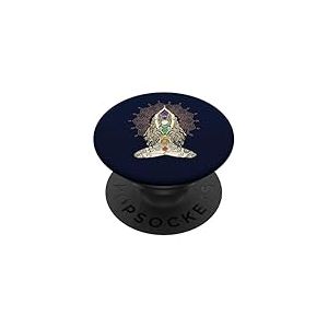 Yoga chakra namaste bouddha énergie lotus karma om PopSockets PopGrip Adhésif