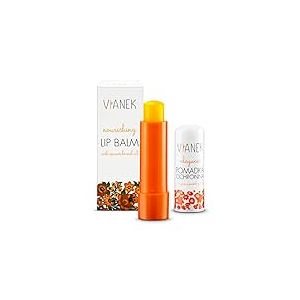 VIANEK Baume a Levre 4.6g - Baume à Lèvres - Baume a Levre Hydratant Pour Femmes et Hommes - Baume Levre aux Ingrédients Naturels - Stick à Lèvres avec de l'Huile de Graines d'Abricot