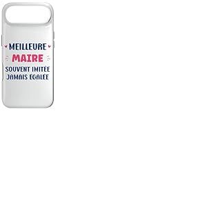 Humour d&eacute;part Maire Fille m&eacute;tier Meilleure Maire Coque pour iPhone Air