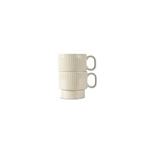 Sagaform 5018573 Lot de 2 tasses &agrave; th&eacute; en gr&egrave;s