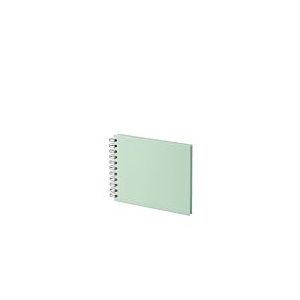Rössler Papier 1329452651 - S.O.H.O. Wire-O Fotoalbum 195 x 145 mm, 40 pages blanc cassé, menthe, 1 pièce