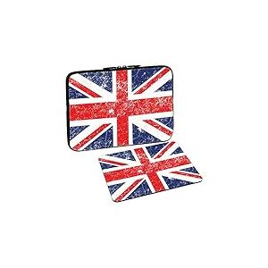 PEDEA Design &Eacute;tui de Tablette PC 10,1 (25,6 cm) en n&eacute;opr&egrave;ne 10,1 Zoll + Mauspad Union Jack