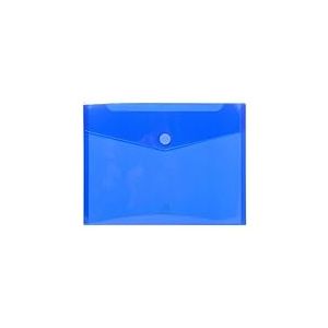 Exacompta - Réf. 56422E - Carton de 50 pochettes-enveloppes fermeture scratch et rabat - En PP souple - Dimensions d'une pochette : 24 x 31,5 cm - Format à classer A4 - Coloris bleu