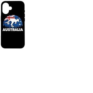 Drapeau Patriotique Australien Kangourou Australien Coque pour iPhone 16