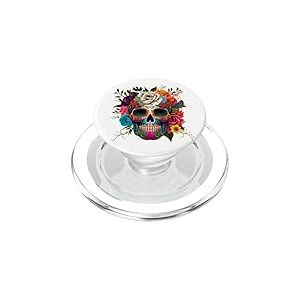 Dia De Los Muertos Halloween Tete De Mort Mexicaine PopSockets PopGrip pour MagSafe