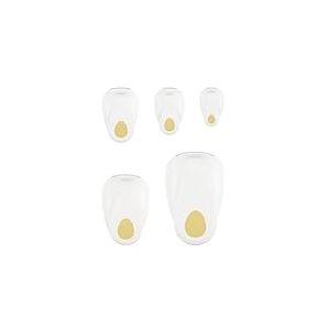 Vaessen Creative Lot Perforatrices 5 pcs - &OElig;uf - &Oslash; 50, 37,5, 25, 15 et 9,5 mm - Mat&eacute;riel Scrapbooking pour Papier & Loisirs Cr&eacute;atifs de P&acirc;ques