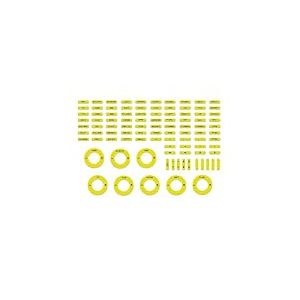 Simoni Racing SRS10 Autocollants Jaune Fluo pour Volant de Simulateur de Conduite, Autocollants pour Panneau de Commande, PVC
