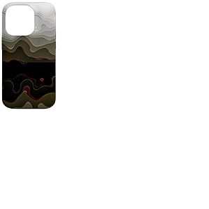 Motif Camouflage Noir et Rouge - Motif Abstrait Cool Coque pour iPhone 14 Pro