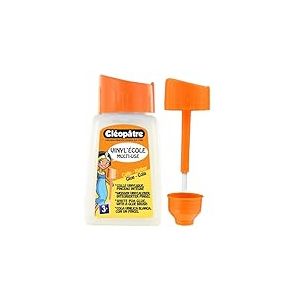 CLEOPATRE - Colle Blanche Vinylique en 80 gr avec Pinceau Intégré – Idéale Travaux Manuels et Loisirs Créatifs - Rentrée Des Classes - Fabrication Française