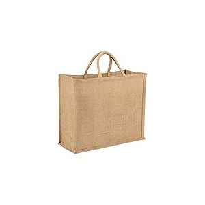 Sac Cabas Multi-Usages en Toile de Jute 25L 45x19x33cm, Coloris Naturel