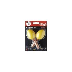 Stagg EGG-MA S/YW OEufs Maracas en plastique Jaune